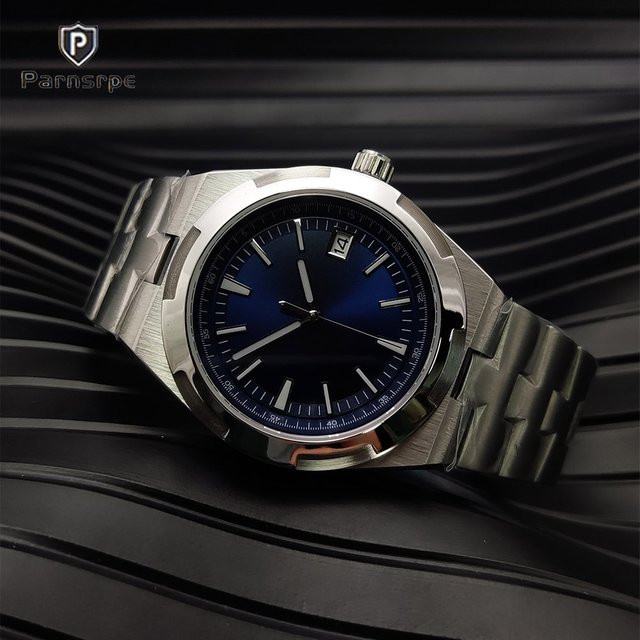 PARNSRPE Armbanduhr Automatik, Edelstahl, Blau, 40 mm, Herren - Bild 1