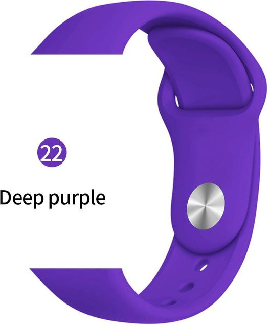 Silikonarmband für Apple Watch, Purple, Unisex - Bild 1