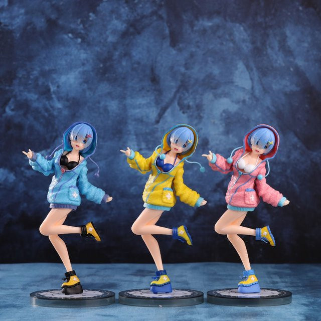 Bandai Re:Zero Rem Winterpullover Figur, Kunststoff, Blau - Bild 1