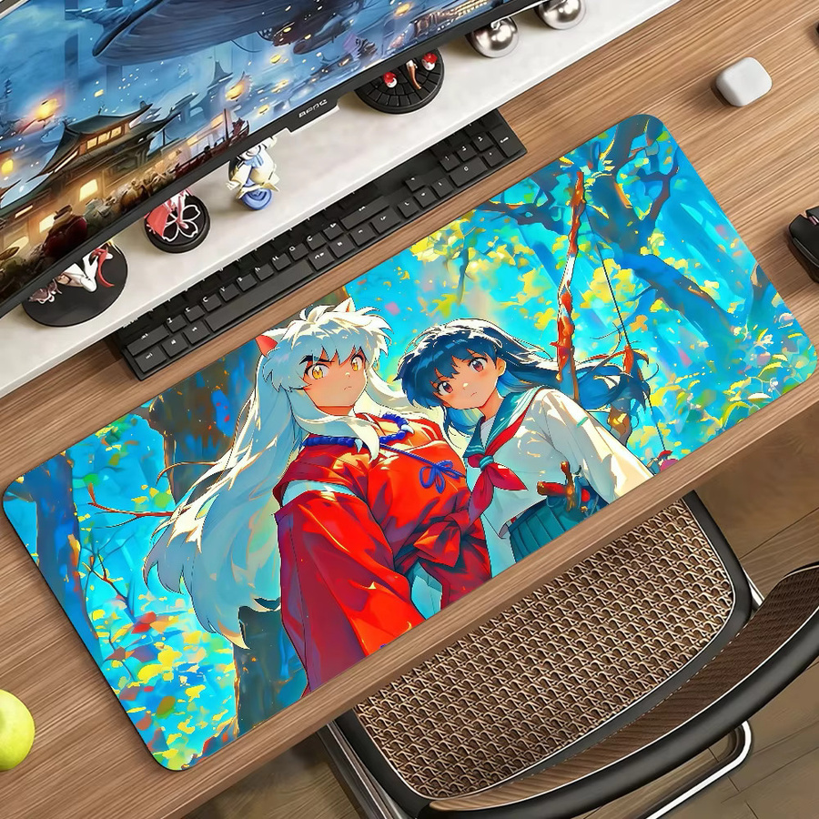 Anime Inuyasha XXL Mauspad rutschfest mit verriegelbarem Rand in Multicolour - Bild 3