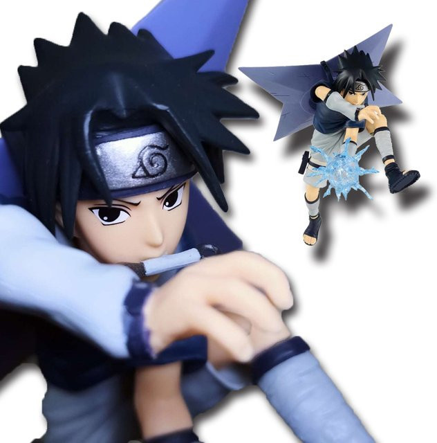 Bandai Naruto Uchiha Sasuke Naruto Uzumaki Action Figur, 20 cm, Kunststoff - Bild 1