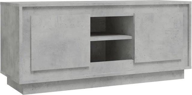 vidaXL TV-Schrank aus Holzwerkstoff in Grau, B/T/H: 102 x 35 x 45 cm - Bild 1
