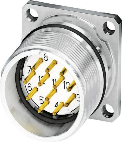 Phoenix Contact M23 Gerätesteckverbinder CA-12P1N8A2S00 Flanschmontage Silber - Bild 1