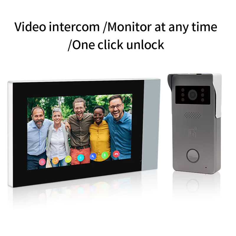 LUCKING DOOR 2-Draht-Analog-IP-Video-Gegensprechanlagen-Kit mit 7-Zoll-Farb-Touchscreen, WLAN-Türklingel und RFID-Zutrittskontrolle, Tuya App kompatibel - Bild 4