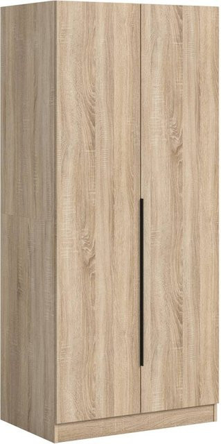 Kleiderschrank KOPENHAGEN von xonox.home in Eiche Sonoma Nachbildung, Farbe Braun/Beige, B/H/T: 80 x 180 x 52 cm - Bild 1