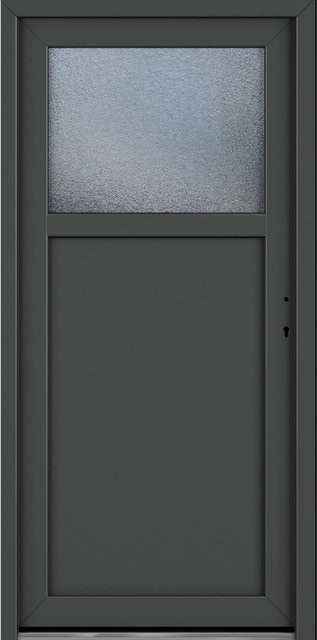 Roro Nebeneingangstür OKE 1154 Kunststoff Aluminium Weiß-Anthrazit B: 88 cm, H: 198 cm, DIN Rechts - Bild 1
