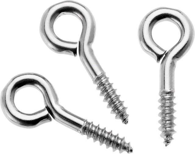 Glorex Ringschrauben geschlossen silber galvanisiert 8 x 3 mm, 24 Stück - Bild 1