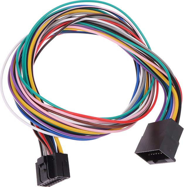 Universal 16 Pin ISO Adapter Kabelbaum für Android Radio mit Stecker und Buchse, Verlängerung 60 cm, Mehrfarbig - Bild 1