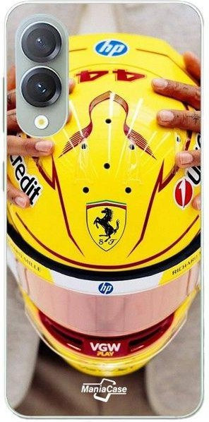 MANIACASE Handyhülle für Samsung Galaxy S25 Edge mit Ferrari Hamilton 44 Design aus Silikon in Schwarz und Gelb - Bild 1