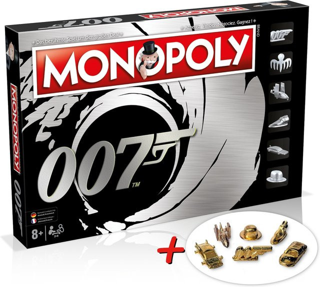 Winning Moves Monopoly James Bond Brettspiel Deutsch Französisch Edition ab 8 Jahren - Bild 1