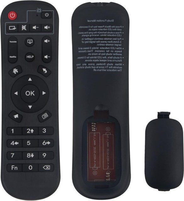 Ersatzfernbedienung passend für A95X Android 7.1 TV Box und X88 Pro Controller in Schwarz - Bild 1