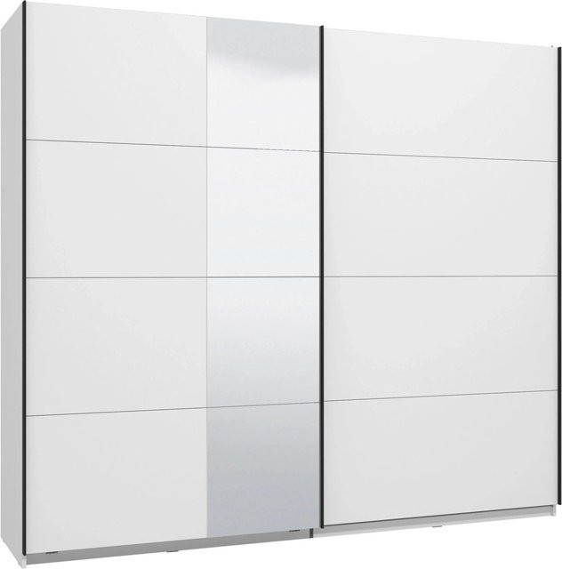 Mömax Schwebetürenschrank modern in Weiß mit Glanzoberfläche, B/T/H: 245 x 61 x 217 cm - Bild 1