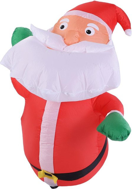Aufblasbarer Weihnachtsmann als Fensterdekoration von KONNWEI, mehrfarbig, wasserdicht nach IP44 - Bild 1