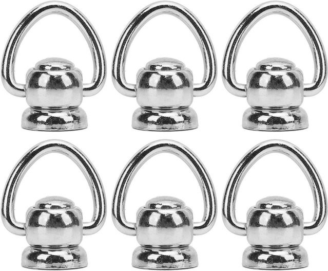 50 Set GoolRC Nietensatz aus Zinklegierung mit Rundkopfnieten und Ring in Silber für Basteln und Reparatur - Bild 1