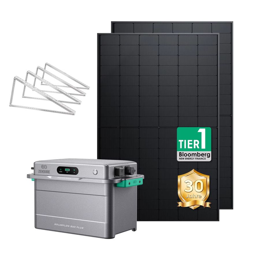 Zendure SolarFlow 800 Plus Solarsystem mit 1,92kWh Kapazität und 2x 500W Solarmodulen in Grau - Bild 7