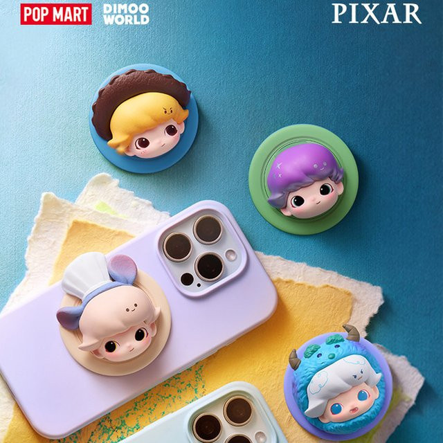 POPMART Dimoo World Pixar Magnetischer Handyhalter, Blind Box, Puppen - Bild 1