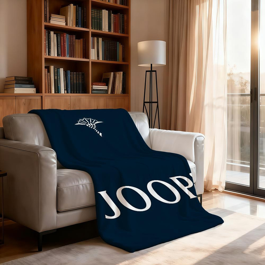 JOOP Überwurfdecke aus Flanell für Bett und Sofa, 75 x 90 cm - Bild 4