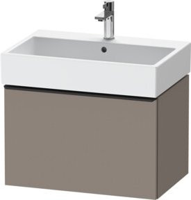 Duravit Waschtischunterschrank D-Neo wandhängend in Weiß und Grau, matt, mit Schublade - Bild 1
