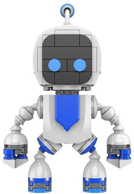 VetchWick Astro Bot Miniatur-Bausatz Roboter aus Plastik Blau - Bild 1