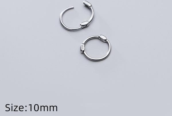 YIRAN Jewelry Creolen-Ohrring, 925 Silber, Damen - Bild 1