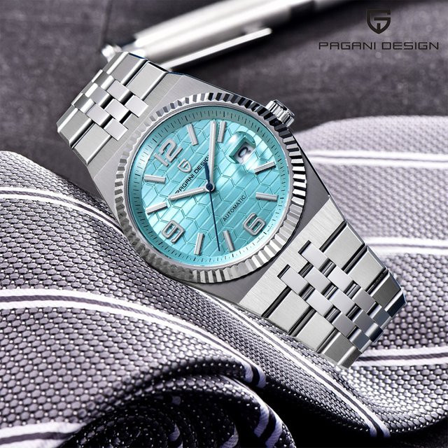 PAGANI DESIGN Armbanduhr, Automatik, Edelstahl, Grün, Saphirglas, 40 mm, Herren - Bild 1