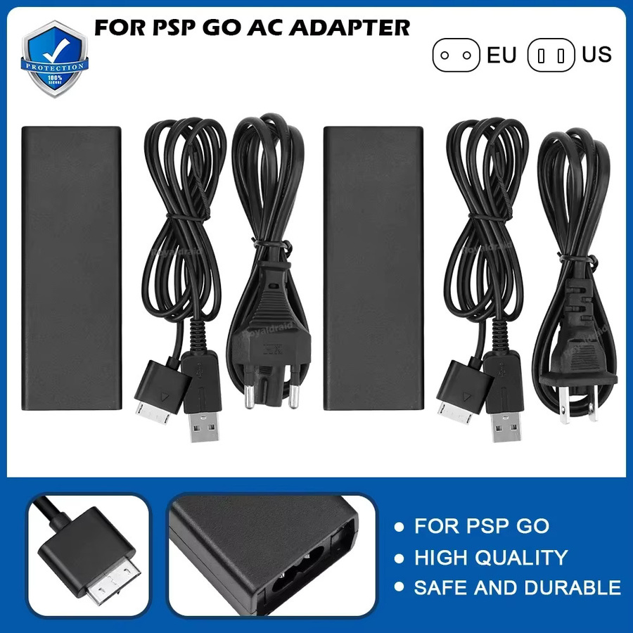 Hayoumon USB-Ladegerät 5V mit Ladekabel und Datenkabel für PSP GO, Schwarz - Bild 2