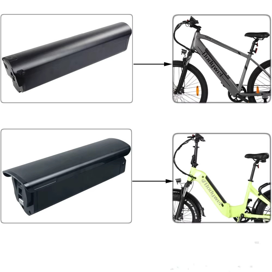Bodywel Lithium-Ionen-Akku für zusammenklappbare E-Bikes, 36 V / 48 V, 15,6 Ah, Schwarz - Bild 4