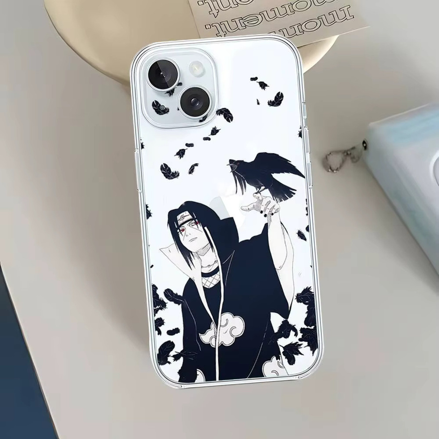 Transparente Itachi Uchiha Handyhülle für Apple iPhone 17 16 15 14 13 12 11 Pro Max Plus Mini - Bild 2