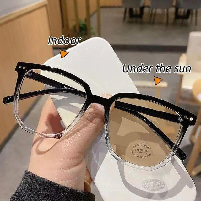 Dote Myopiebrille, square, Vollrand, Kunststoff, Unisex, transparent, black - Bild 1