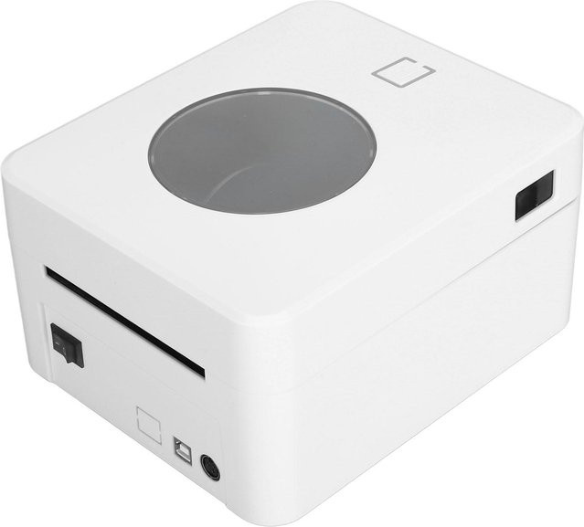 Aimo Bluetooth Thermischer Versandetikettendrucker mit USB-Anschluss, 203 DPI, Grau - Bild 1