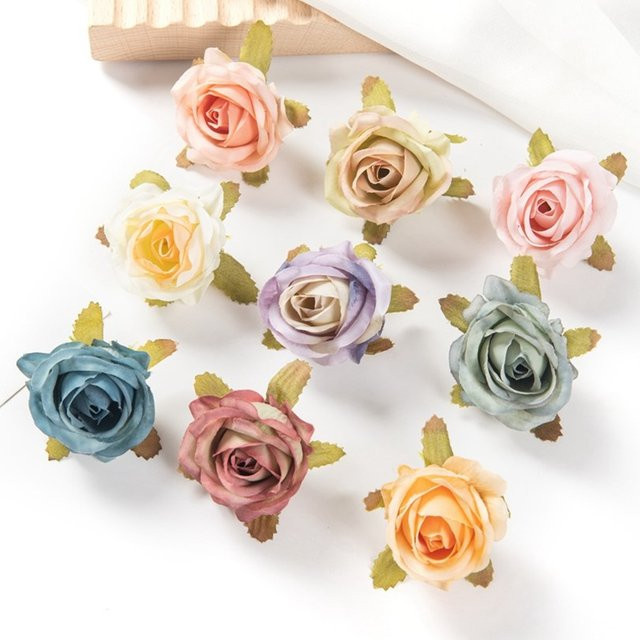 100 Stück künstliche Rosenknospen aus Seide von TTCY in Multicolour für Hochzeiten, Weihnachtsfeiern und Garten-Dekorationen - Bild 1