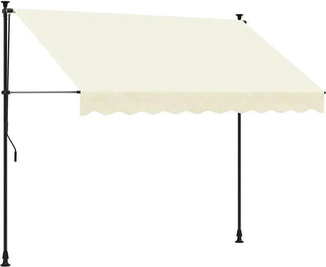vidaXL Markise ausziehbar Creme B/H: 300 x 150 cm aus Polyester und Stahl - Bild 1