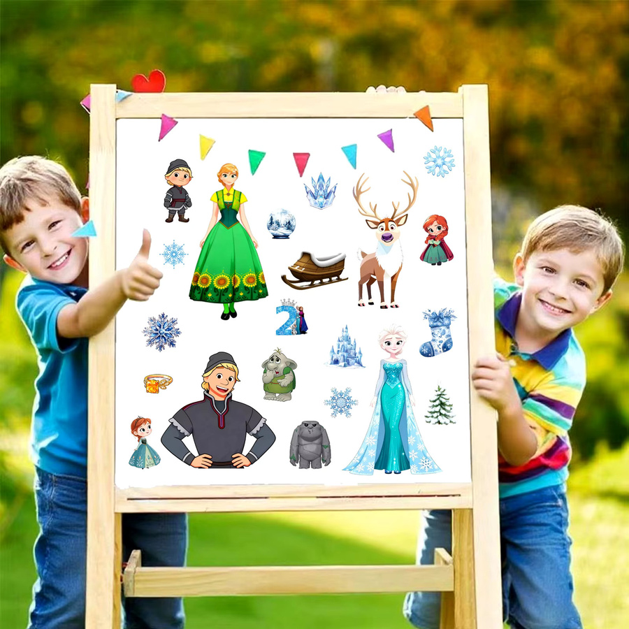 Disney Frozen Make a Face Puzzle Aufkleber, Kinderspielzeug - Bild 2