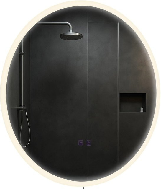 DELUKE Badspiegel LINZ 60 Wandspiegel mit Bluetooth aus Klarglas, H x B x T: 60 x 60 x 3,5 cm - Bild 1