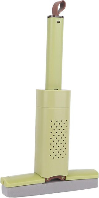 CosyHome Tragbarer Mini-Mopp in Grün und Beige, faltbar und stark saugfähig für Nass- und Trockenreinigung - Bild 1