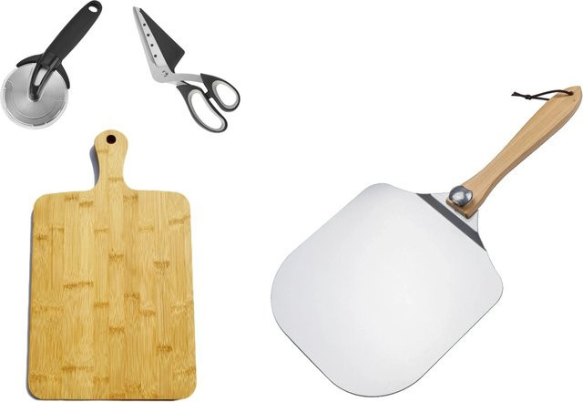 Buschbeck Pizza-Set 4-teilig aus Edelstahl in Silber - Bild 1