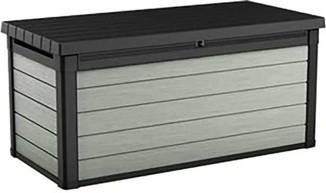 Keter Denali Duotech Universalbox Gartenkiste in Holzoptik, Anthrazit - Bild 1