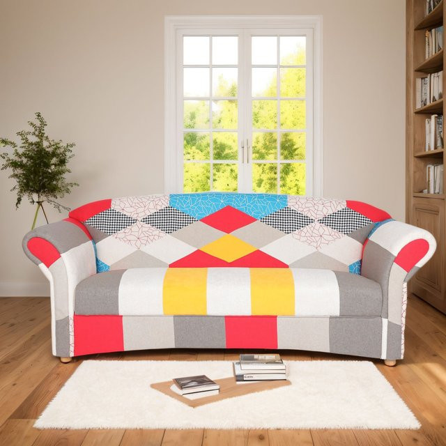 3-Sitzer Sofa Loretta von Prestige Home, modern und bunt, B/T/H: 204 x 83 x 85 cm - Bild 1