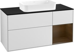 V&B Waschtischunterschrank Finion in Weiß lackiert, Breite: 120 cm, Tiefe: 50,1 cm, Höhe: 50,1 cm - Bild 1