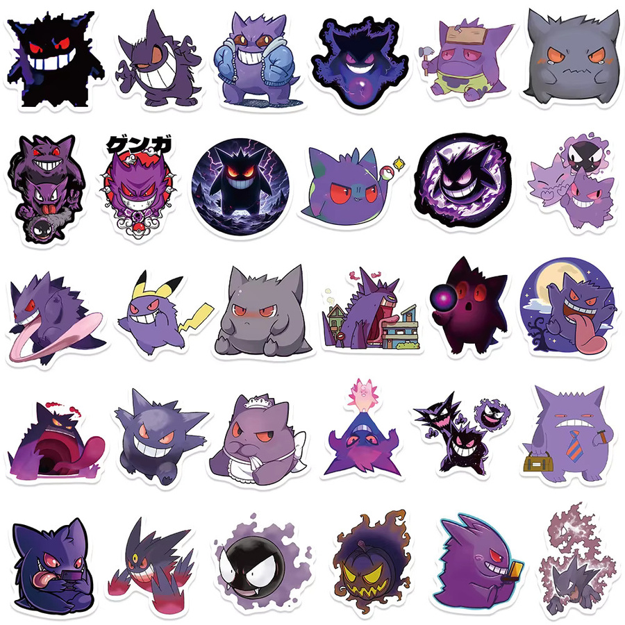 TAKARA TOMY Pokemon Gengar Anime Aufkleber, 10/30/55-teiliges Set - Bild 3