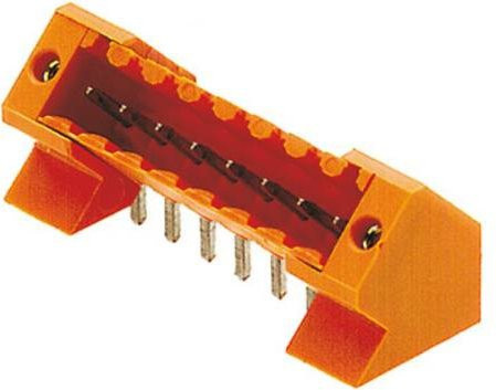 Weidmüller Stiftgehäuse-Platine BL/SL, Polzahl 6, Orange, 50 Stück - Bild 1
