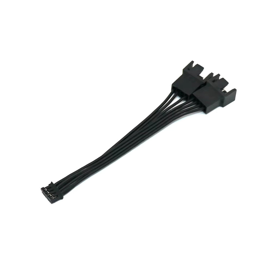 Angitu PC-Grafikkarte PH2.0 4Pin auf Normal PWM 3Pin/4Pin Lüfteradapterkabel in Schwarz, Länge: 10 cm - Bild 2