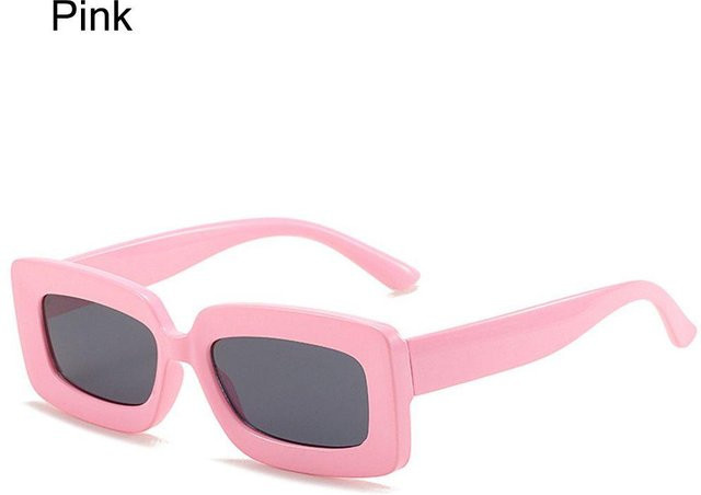 Sonnenbrille Rechteck, Kunststoff, Vollrand, pink, Damen - Bild 1