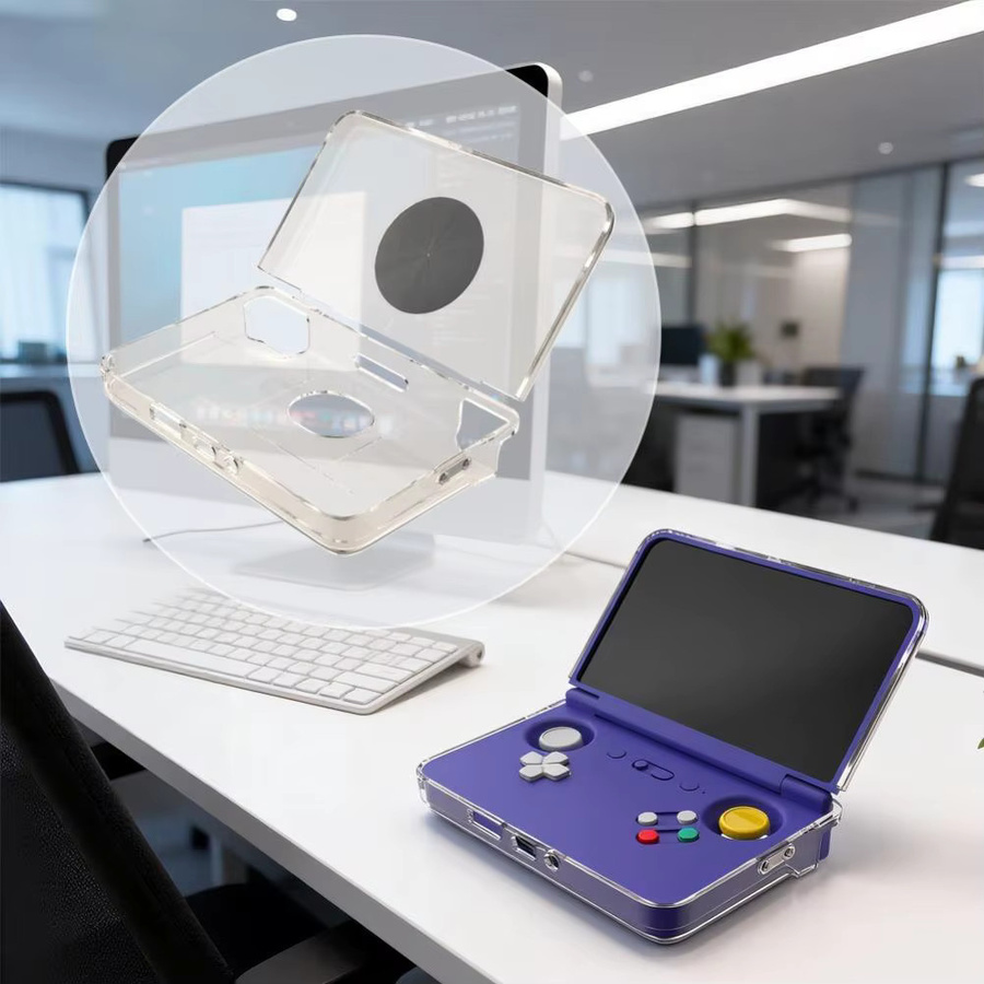 Retroid Schutzhülle für Retroid Pocket Flip 2 in Transparent Blau mit Anti-Drop-Funktion und Kühlung aus TPU - Bild 6