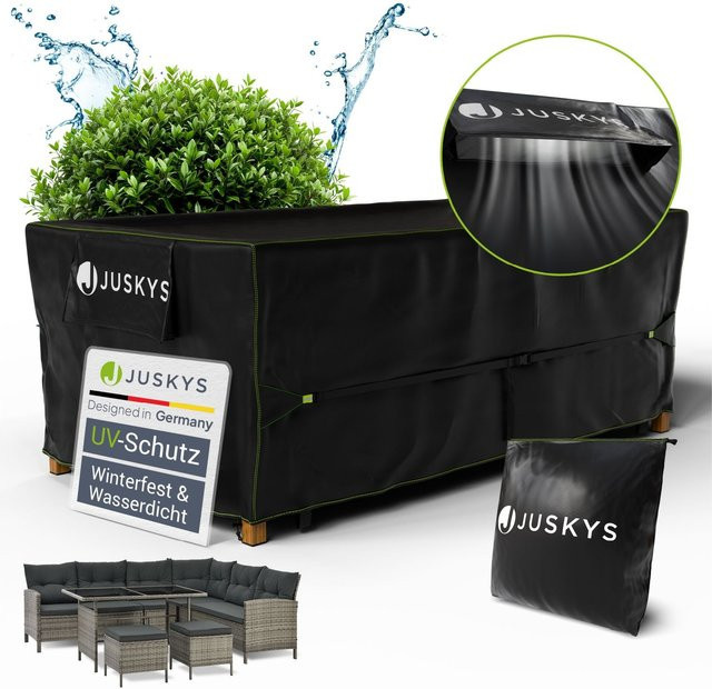 Juskys Gartenmöbel Abdeckplane CoverSafe Pro, wasserdicht und winterfest, B/T/H: 210 x 110 x 75 cm - Bild 1