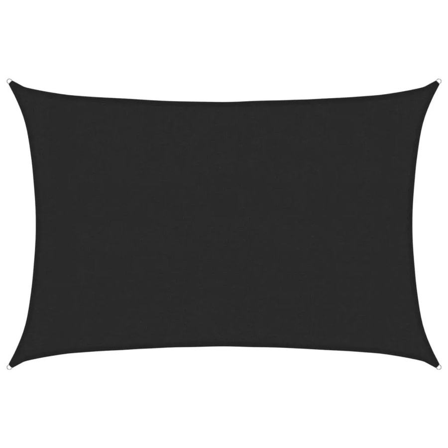 Furnicato Sonnensegel aus HDPE in Schwarz, Rechteckig, B x T: 3 x 4,5 m - Bild 2