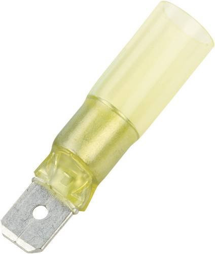 DSG Canusa Flachstecker 7935300102 Gelb mit 6,3 mm Steckbreite und 0,8 mm Steckdicke, 180° teilisoliert - Bild 1