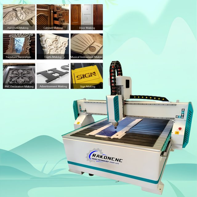 RakonCNC Hochleistungs-CNC-Fräse in Weiß für die präzise Herstellung von Türen, Fenstern und Möbeln aus Aluminium, Sperrholz, Acryl und Holz - Bild 1