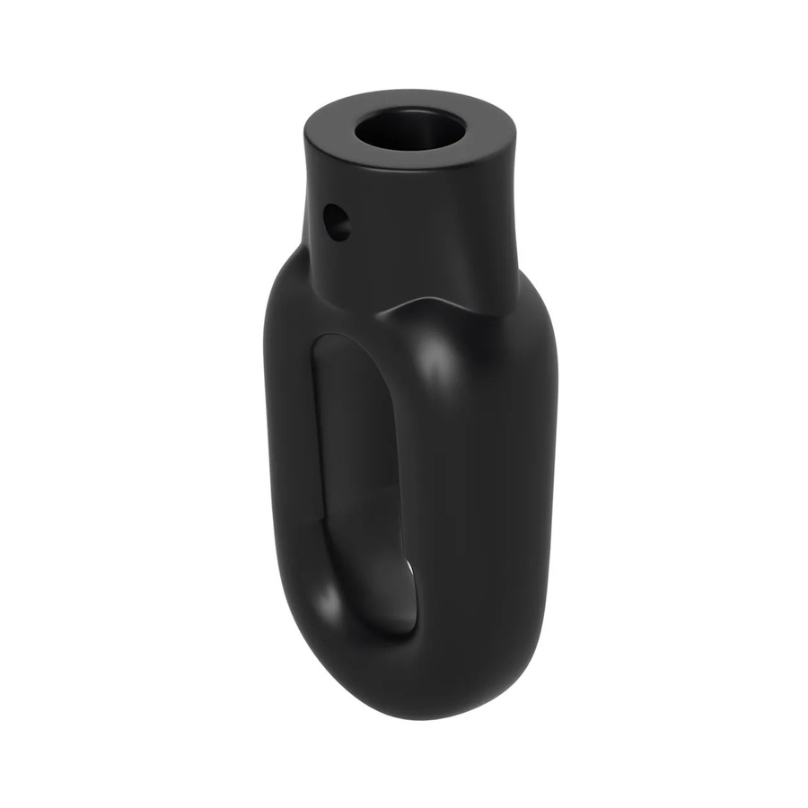 Bauheld Markisenöse Oval 12 mm in Schwarz aus Kunststoff für Fleischerhaken - Bild 2