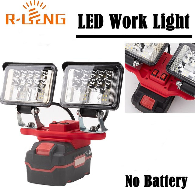 Parkside Tragbare LED-Arbeitsleuchte in Rot für X20V Lithium-Akku mit USB-Anschluss und Notbeleuchtung - Bild 1